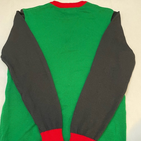 Elf Ugly Christmas Sweater Crewneck, Multicolored, Size Small - Picture 5 of 10